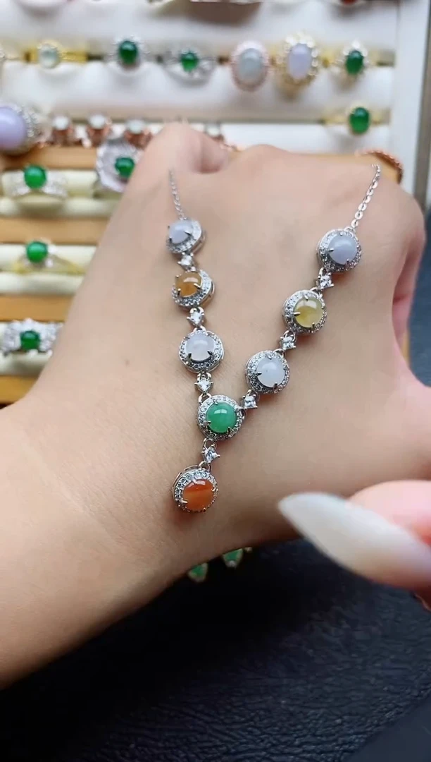 银S925镶嵌戒指翡翠1