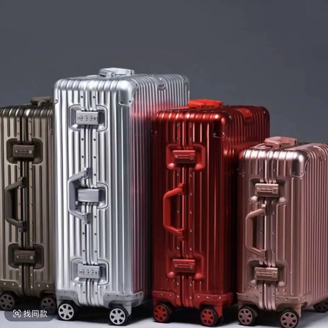 Lplus+【老板专属】铝框经典款行李箱商务款拉杆箱大学生密码锁登机