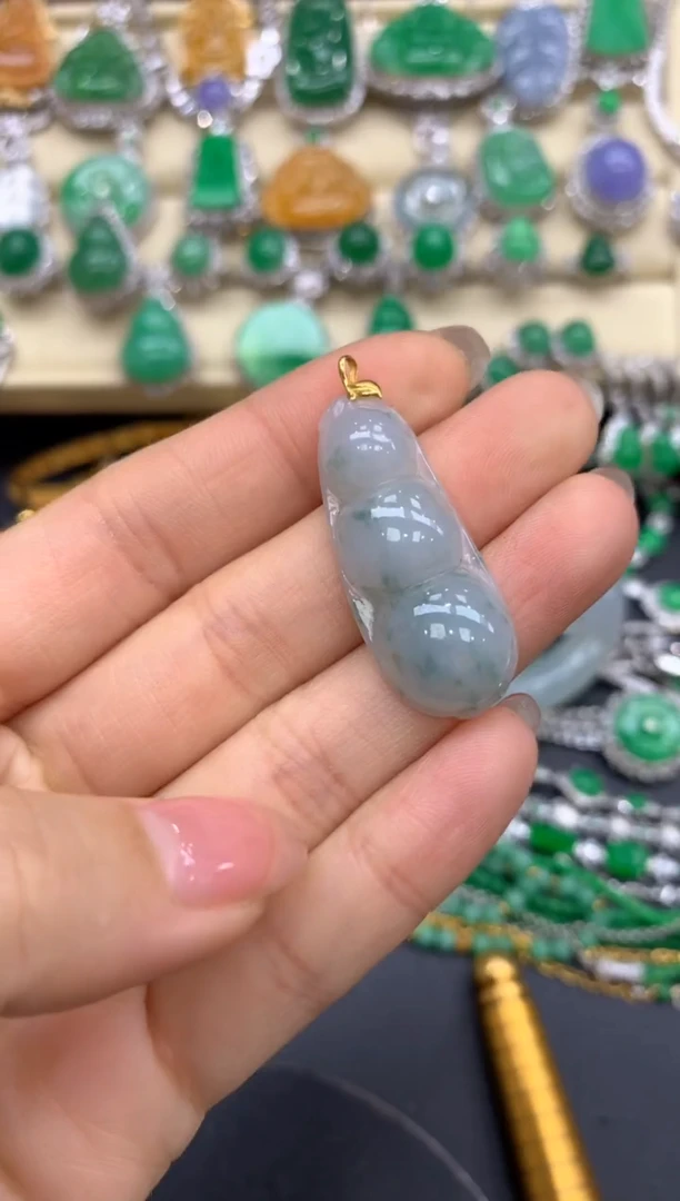 【闪购商品】翡翠颈饰18K金镶嵌245-中国好珍宝