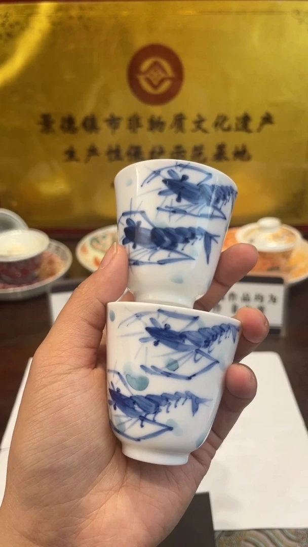 杯子瓷景德镇手工手绘陶瓷