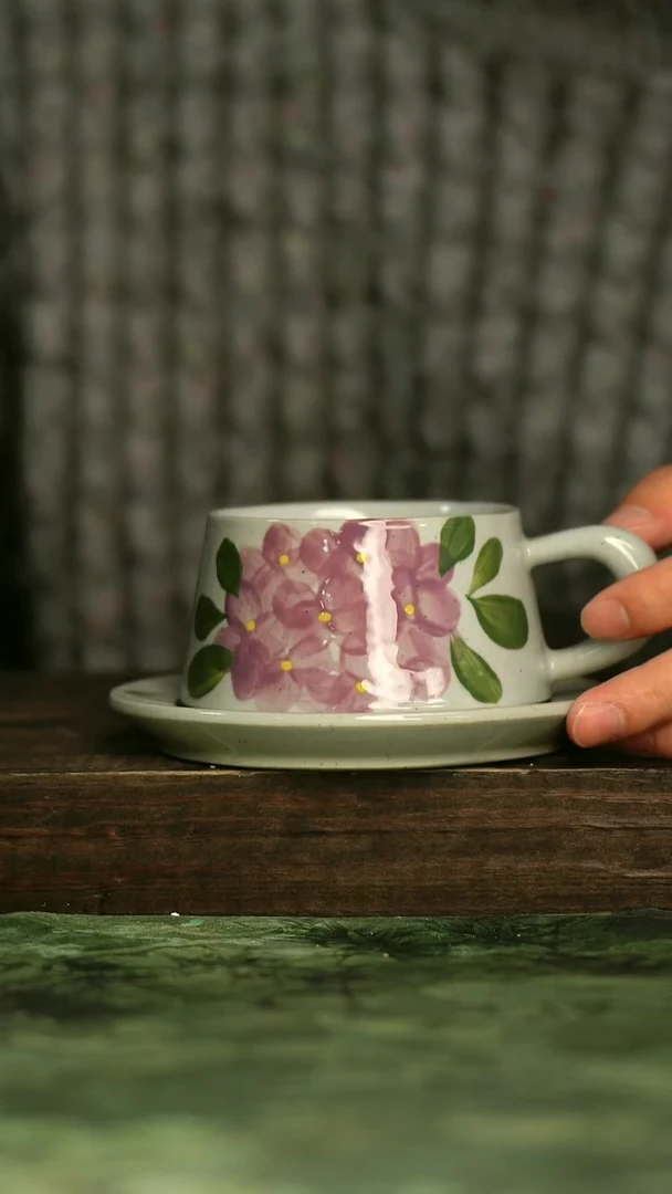 釉下彩陶瓷青诗集手工手绘瓷器