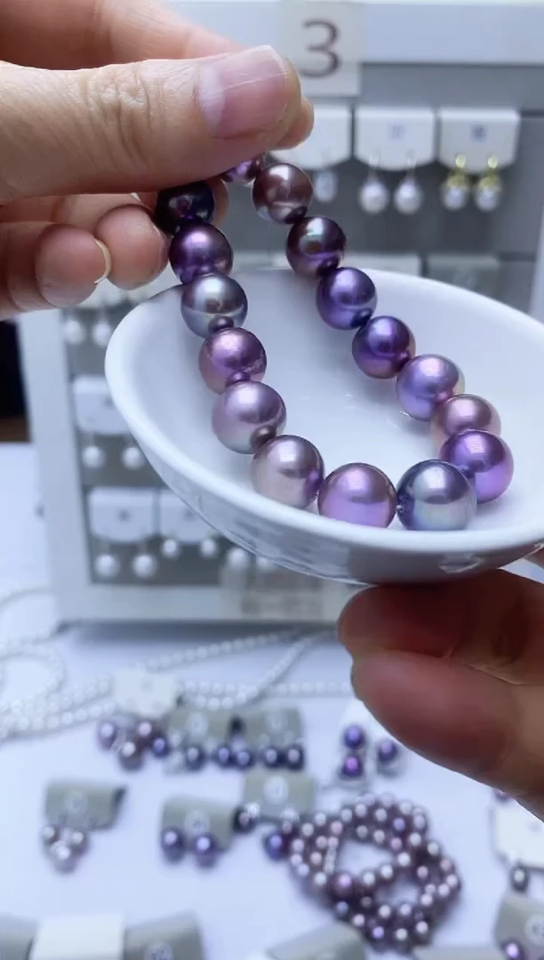 【闪购商品】淡水珍珠手串银S925镶嵌手串5