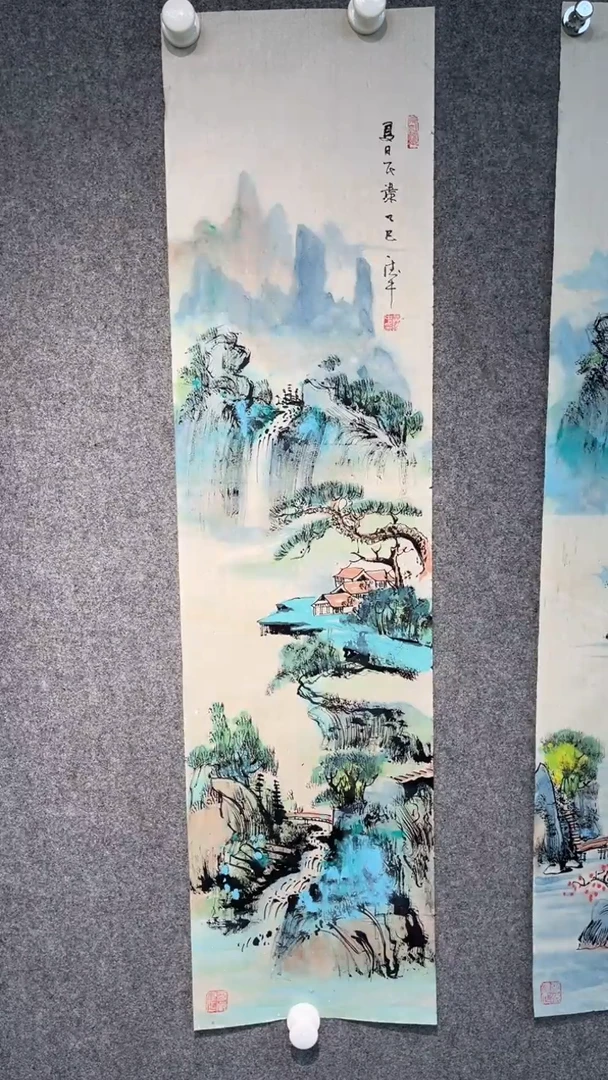国画黄德中老师100*25