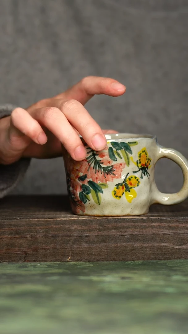 【闪购商品】杯青诗手工手绘瓷器