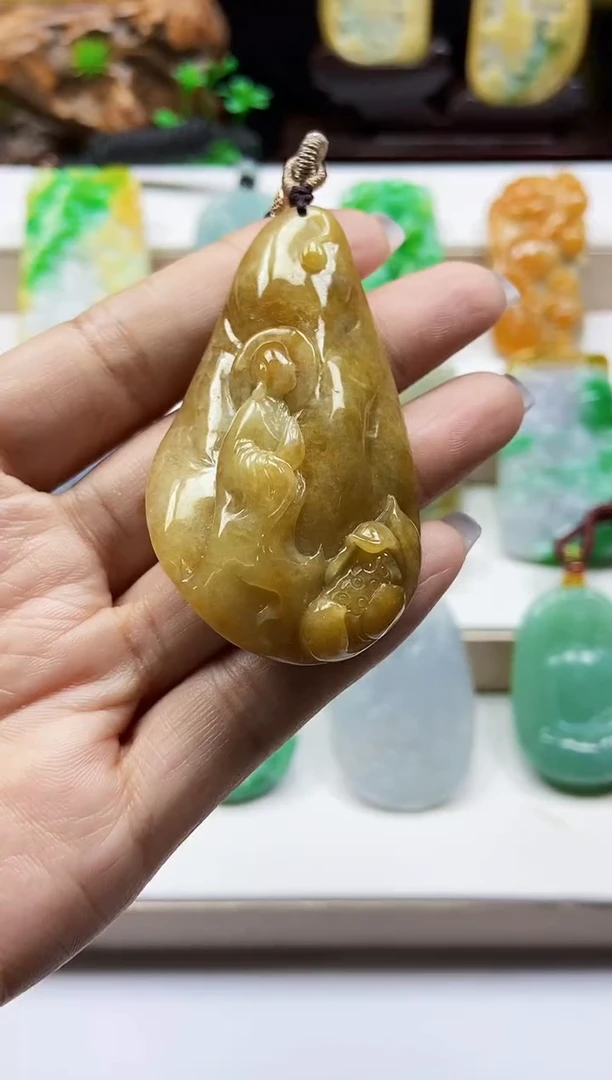 颈饰未镶嵌翡翠翡翠A货