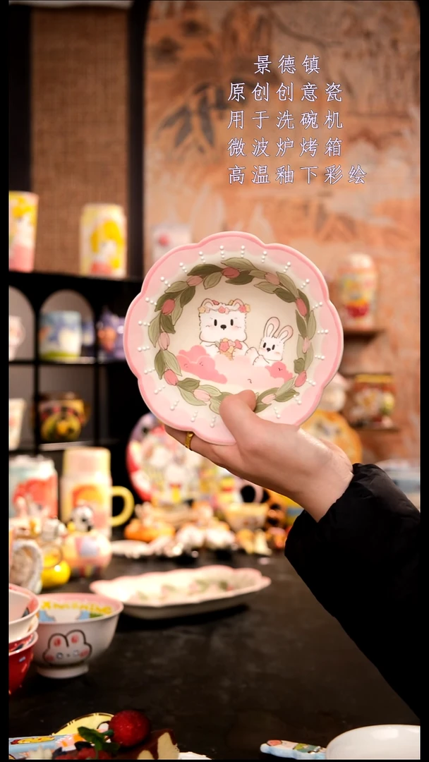 摆件陶旺的可以陶瓷手工手绘设计师款