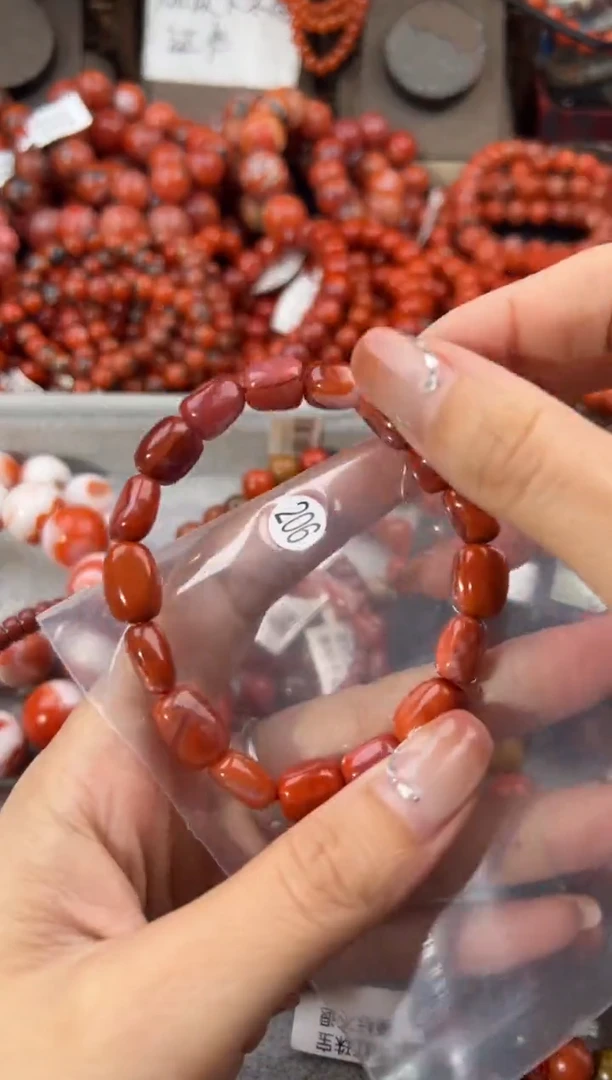 未镶嵌手串南红玛瑙9+