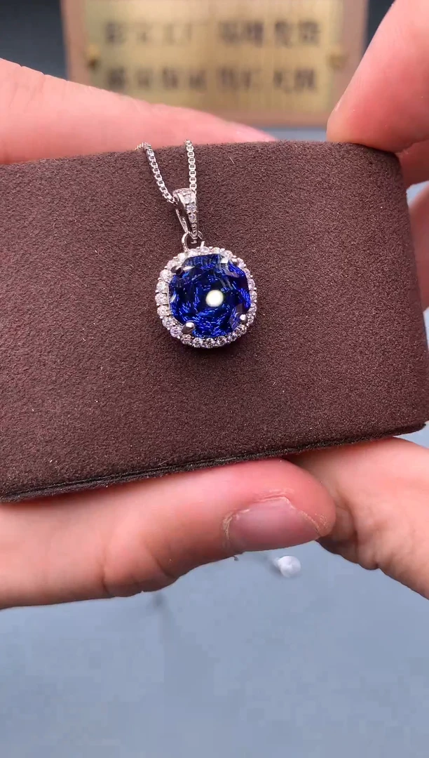 颈饰银S925镶嵌托帕石1212