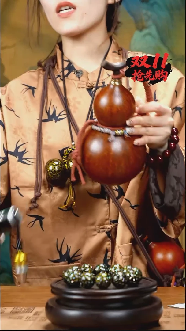 XN059藏绳款酒葫芦不包手串