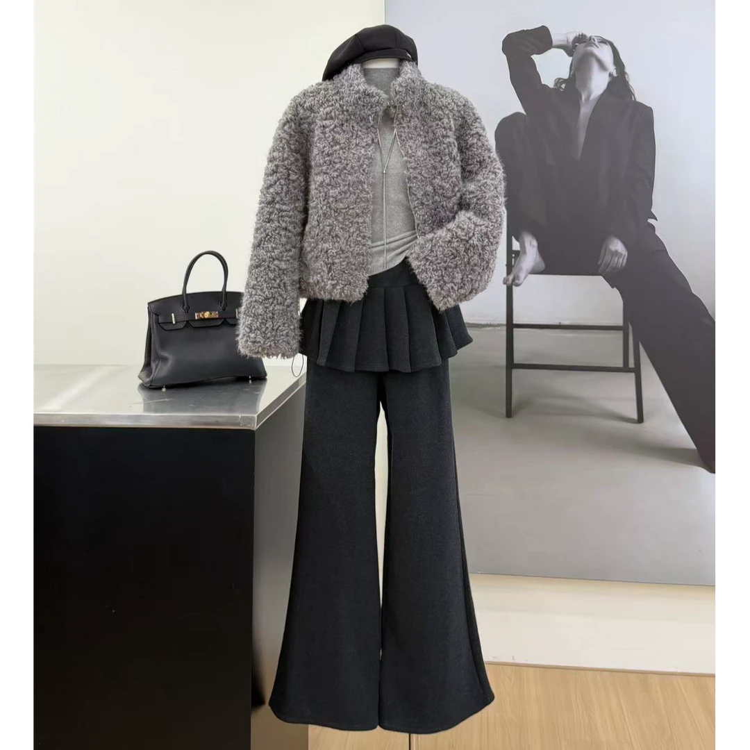 【甜欲女主】氛围感高定轻奢气质毛毛外套-1205