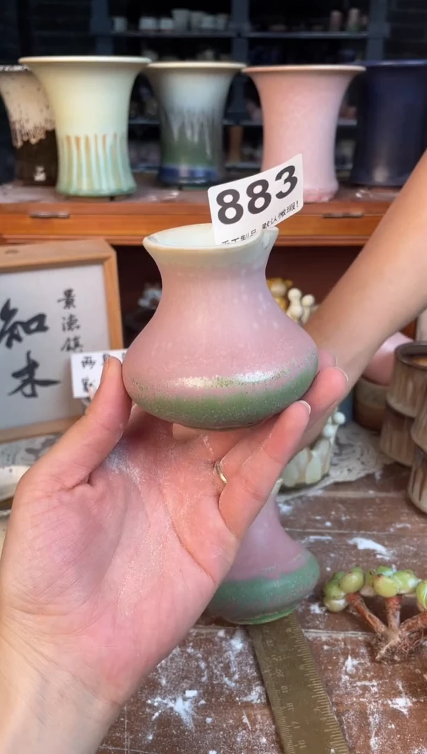 瓷片883小芳花盆编号