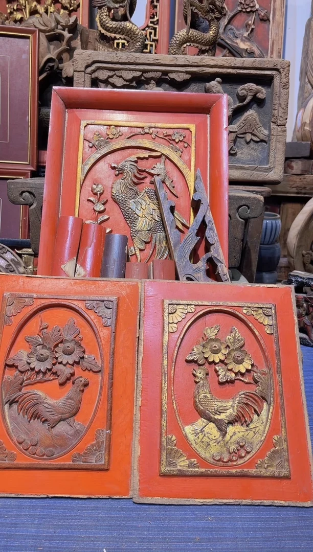 【闪购商品】香樟木老木雕老花板有瑕疵完美者慎拍