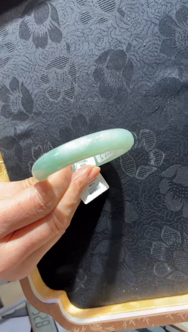 未镶嵌手镯翡翠45【棉】不退不换圈口52.2