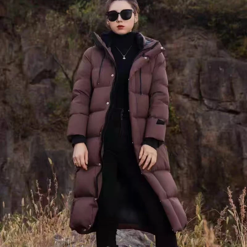 【D】高端男女情侣款黑曜石羽绒服长款123