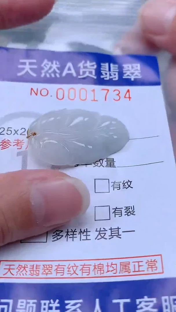 翡翠未镶嵌吊坠(不含链)1