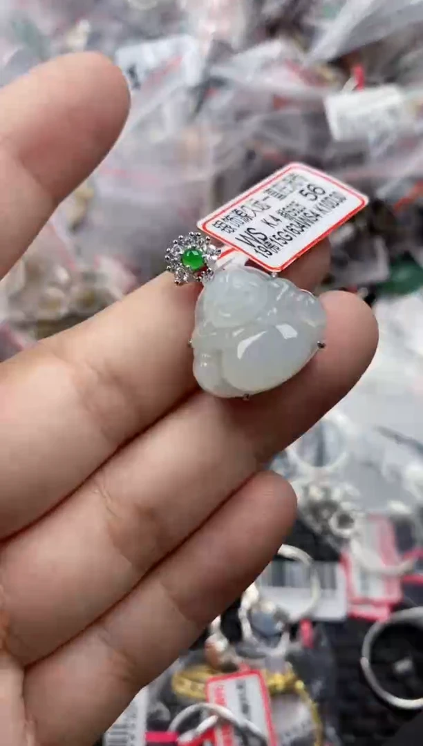 银S925镶嵌戒指翡翠111    9