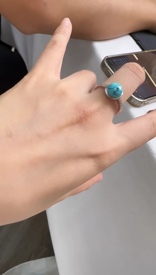 绿松石未镶嵌戒指xhlswg-073 多样性发一