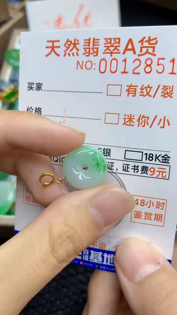 翡翠未镶嵌颈饰             1