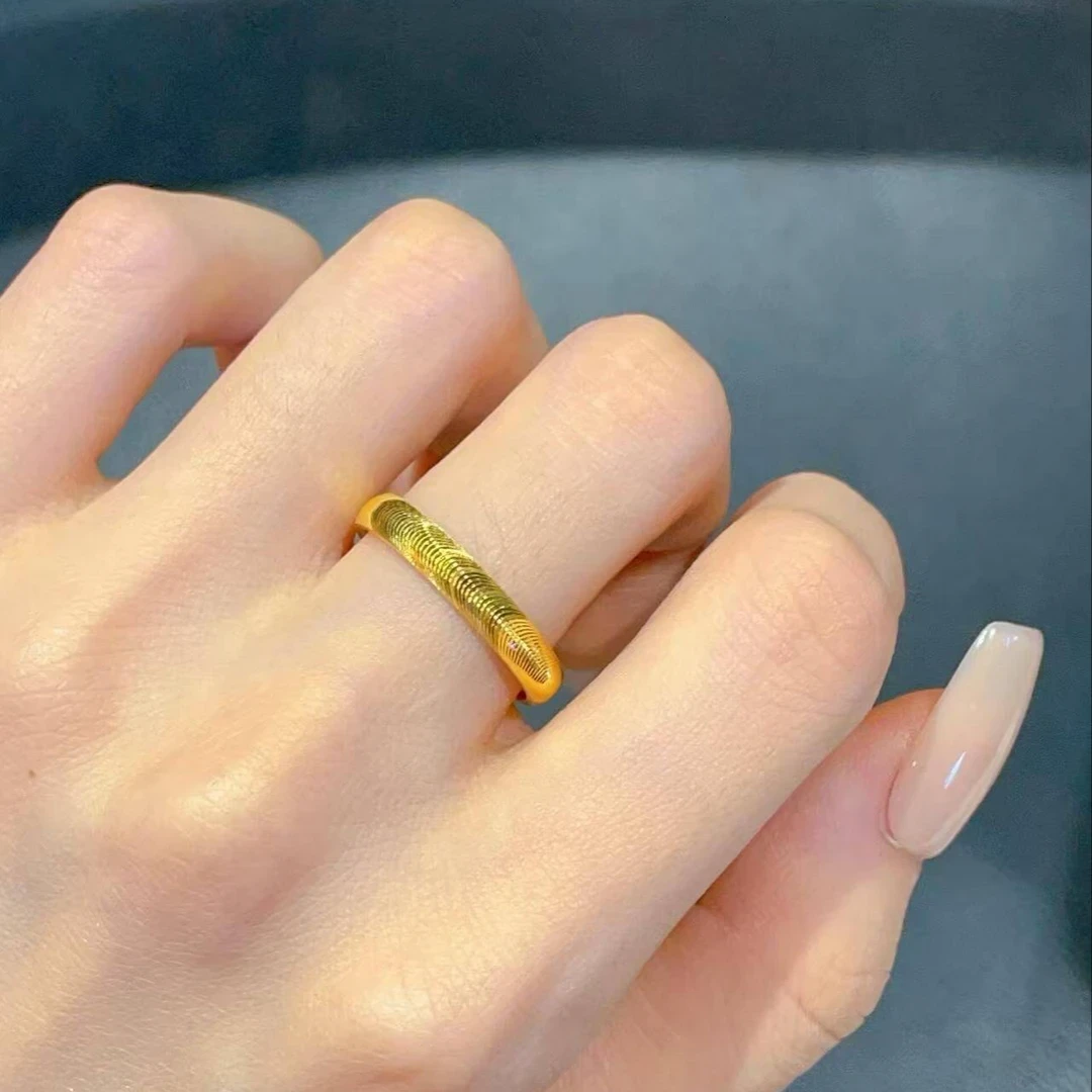 足银戒指 足银999猫眼戒指轻奢时尚百搭小众高级感简约情侣对戒