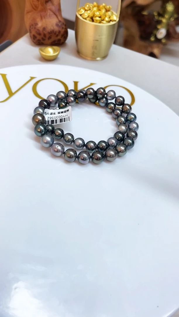 银S925镶嵌颈饰海水珍珠9-11mm