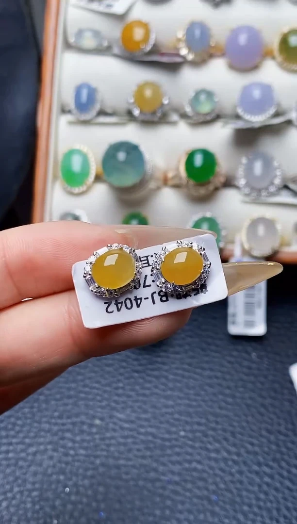 银S925镶嵌戒指翡翠5184