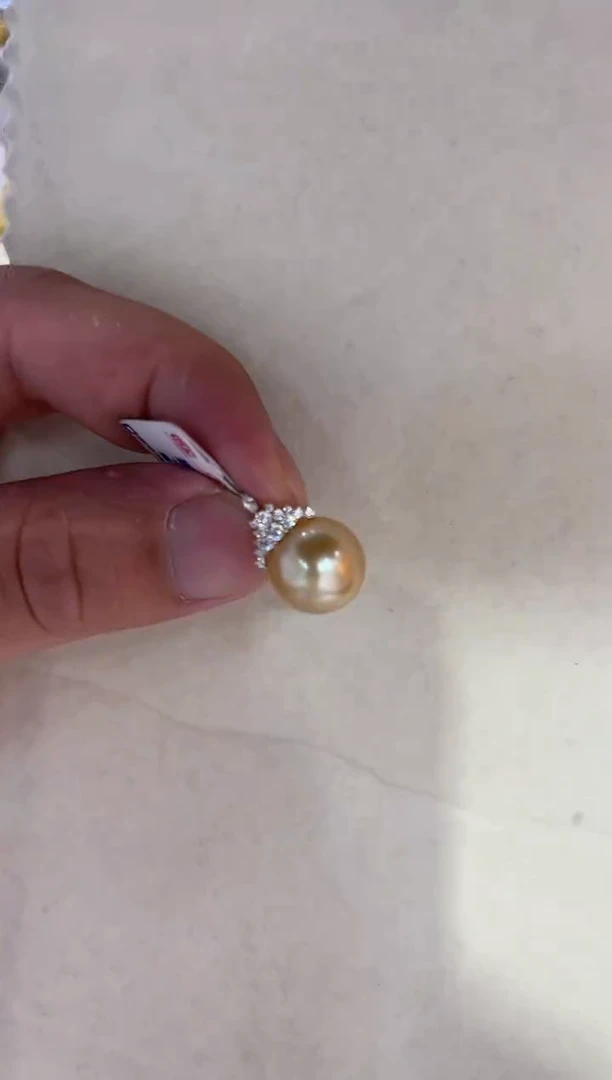 海水珍珠18K金镶嵌颈饰清货
