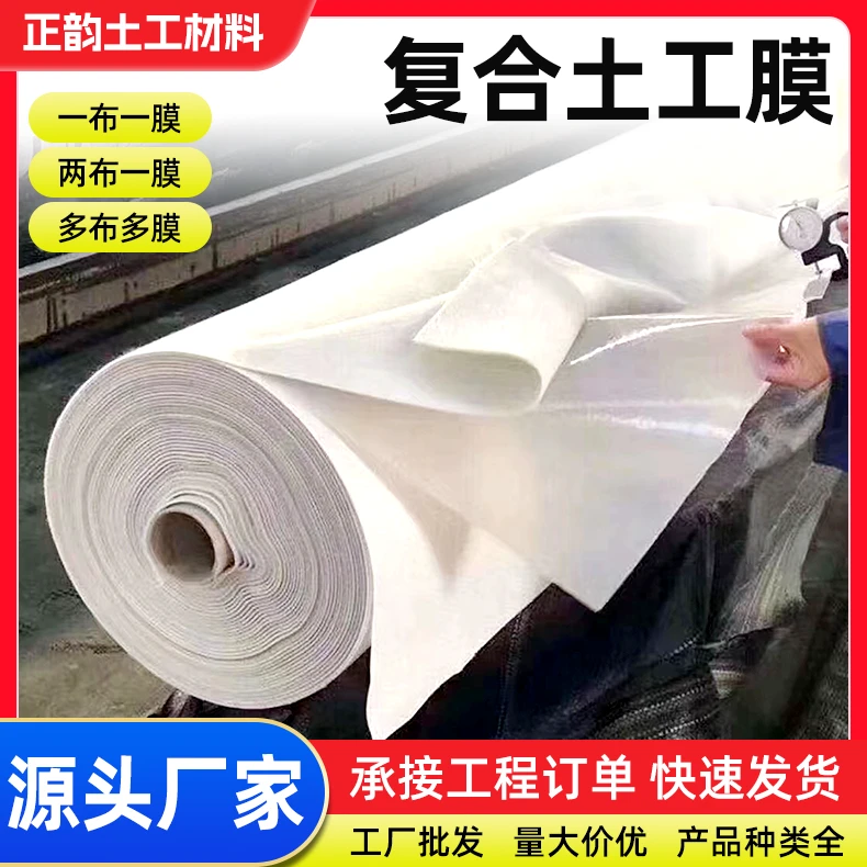 复合土工膜一布一膜两布一膜鱼塘鱼池防水加厚防渗土工膜护坡地膜