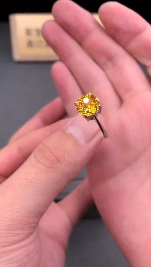 银S925镶嵌戒指碧玺2222