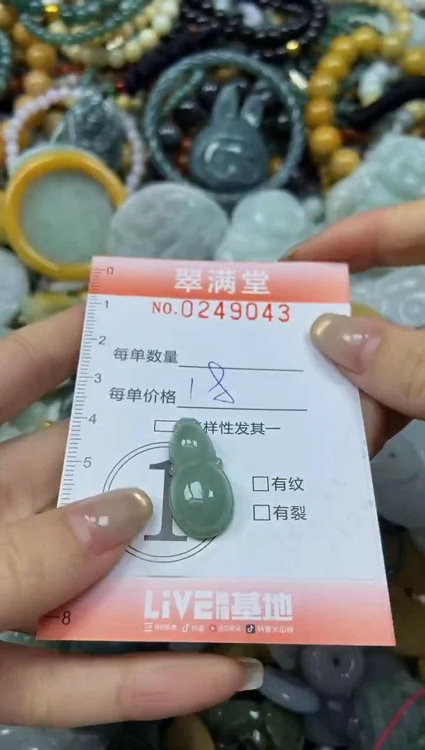 未镶嵌挂件翡翠闪购0249043