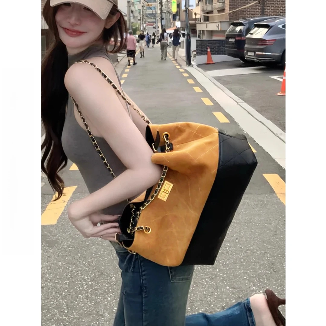 单肩包包女式2025新款轻奢小众高级感托特包大容量百搭通勤斜挎包