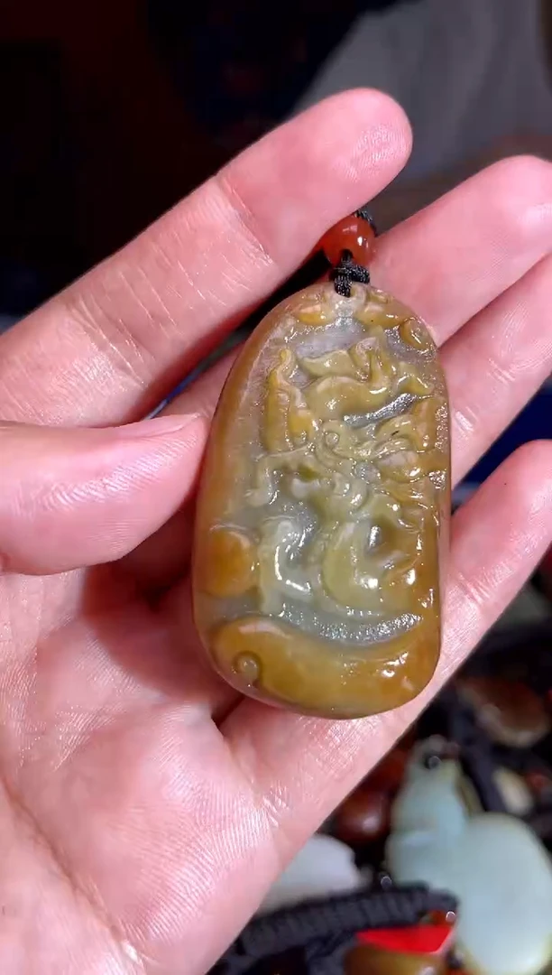 和田玉未镶嵌挂件1