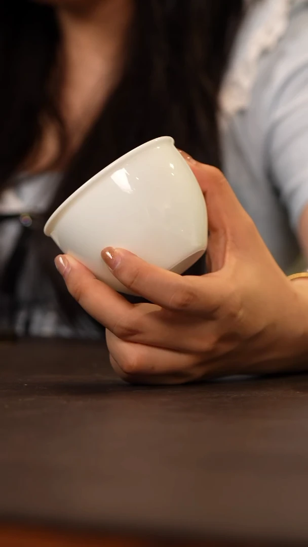 景德镇纯手工白胎缸杯