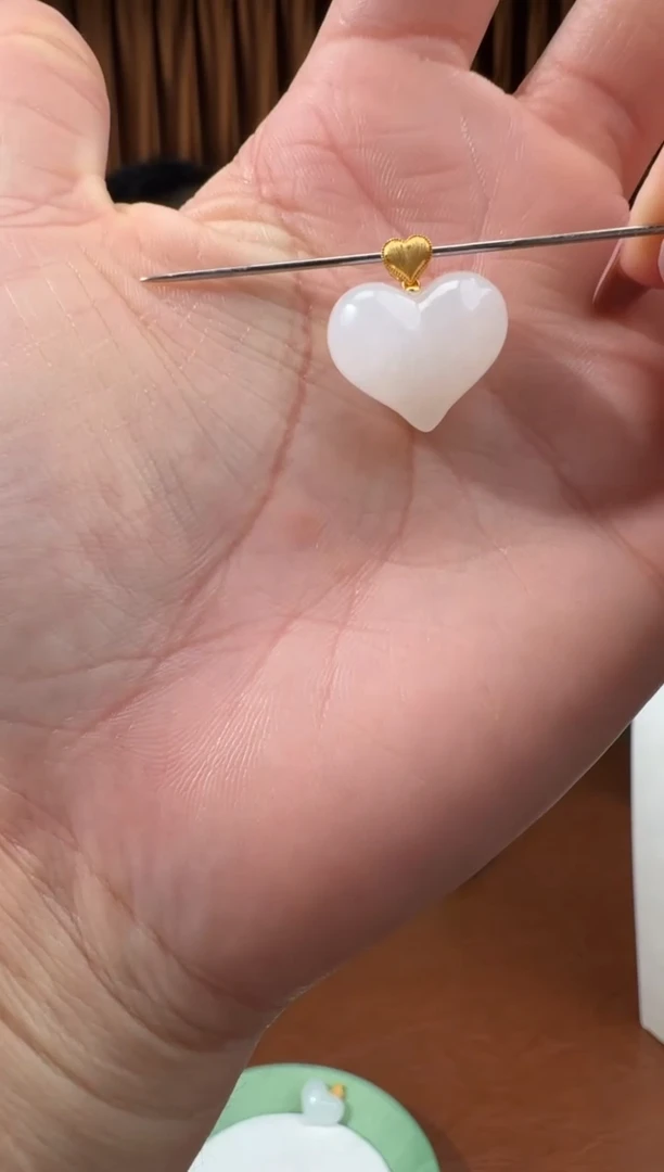 颈饰18K金镶嵌和田玉35刘洋12.30多样性发货拍一发一