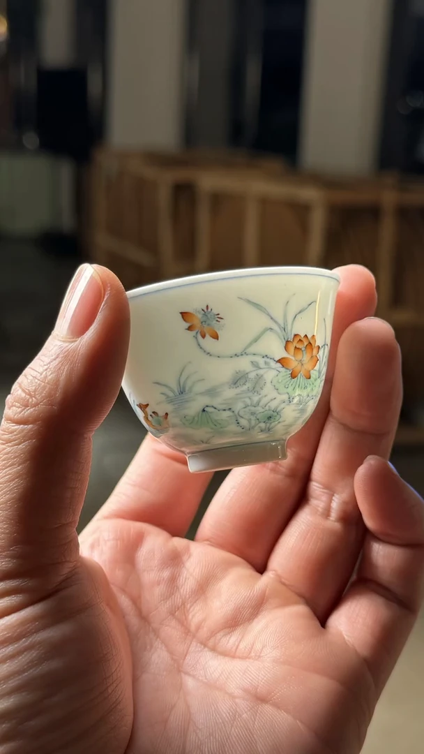 【闪购商品】小愚斋荷塘鸳鸯杯