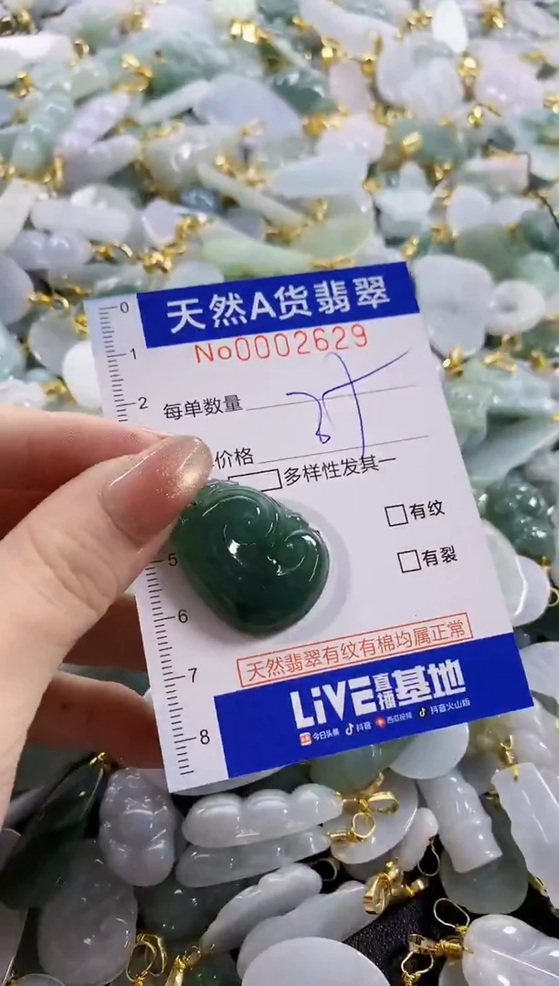 颈饰未镶嵌翡翠天然A货翡翠