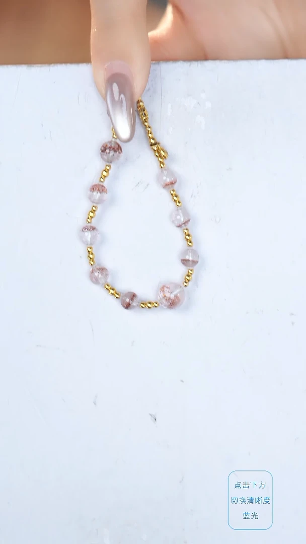 水晶手链18K金镶嵌@@@@@@@@@@@