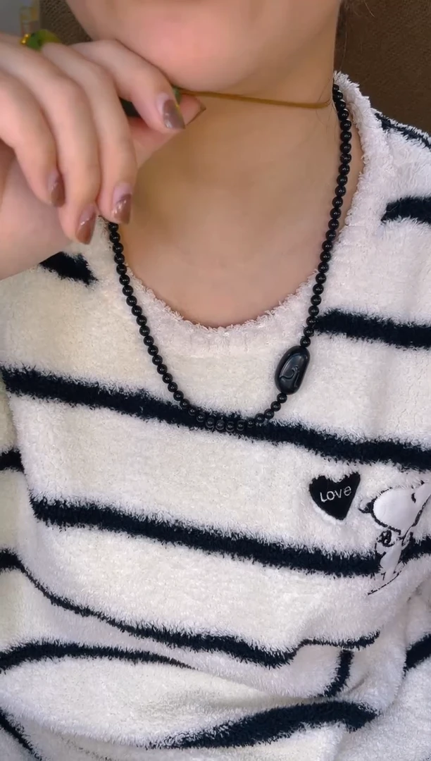 未镶嵌手串和田玉墨玉