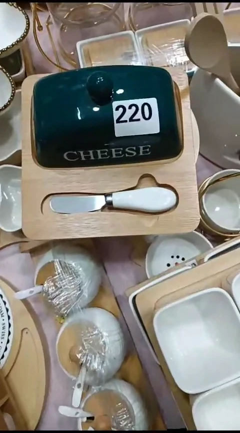 瓷220黄油盒一个装
