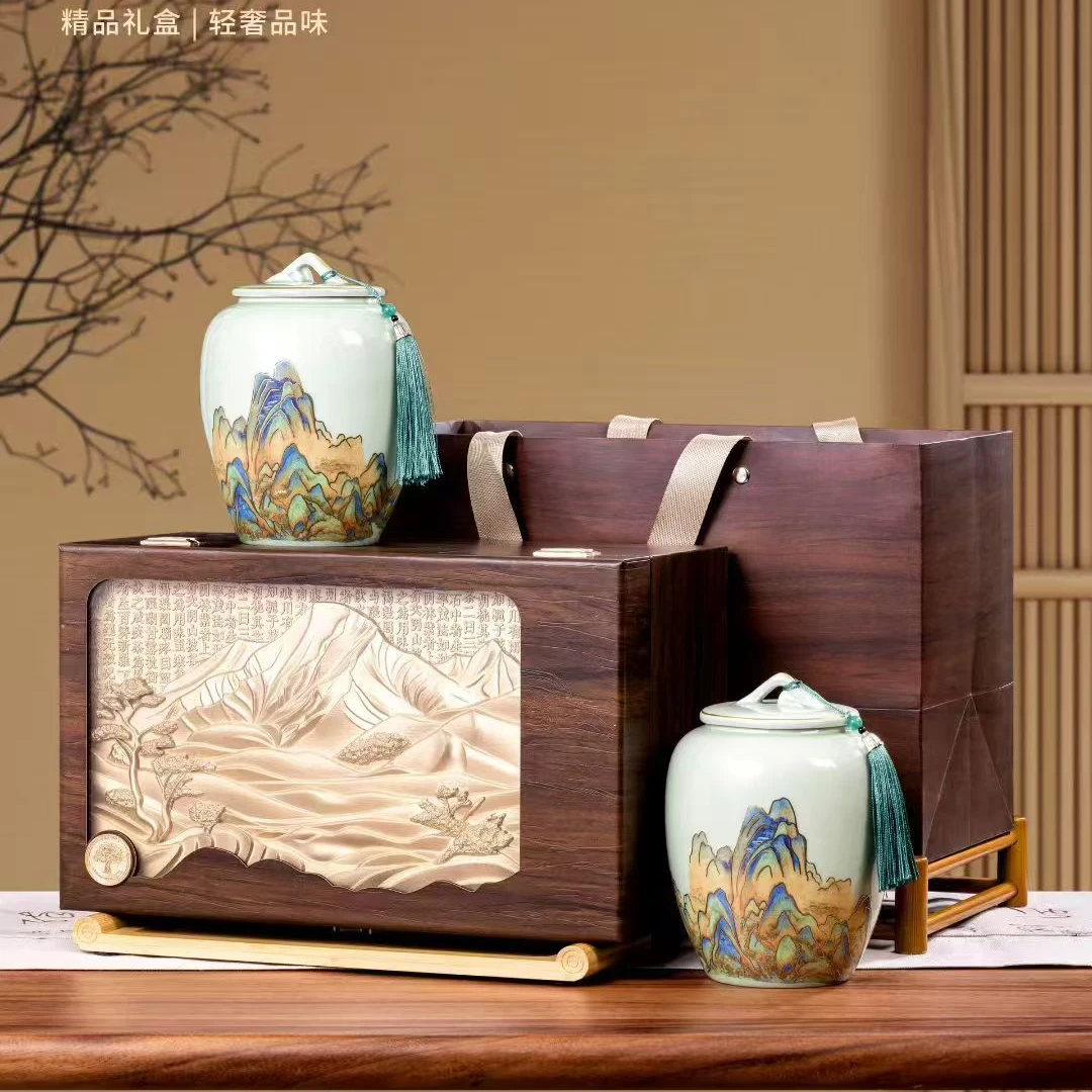 荒野小种红茶武夷山茶浓香型小种红茶叶新茶陶瓷礼盒装