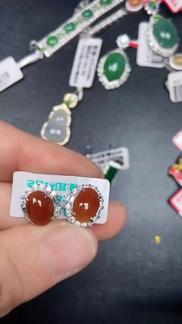 银S925镶嵌戒指翡翠1980