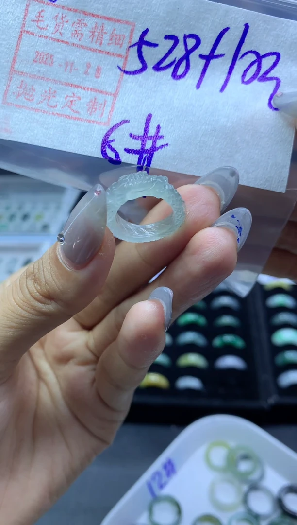 未镶嵌定制翡翠6翡翠6*538元毛货需精抛光