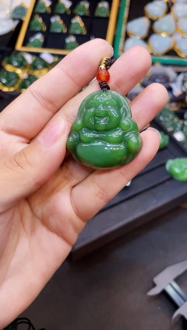 和田玉未镶嵌套链36MM 多样性发一微带红皮