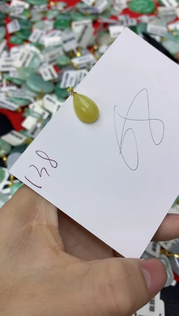 【闪购商品】翡翠颈饰18K金镶嵌1111111111