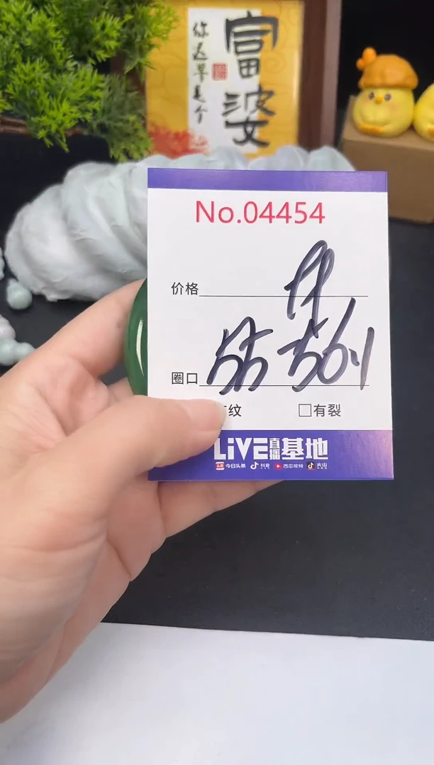 未镶嵌手镯翡翠4454