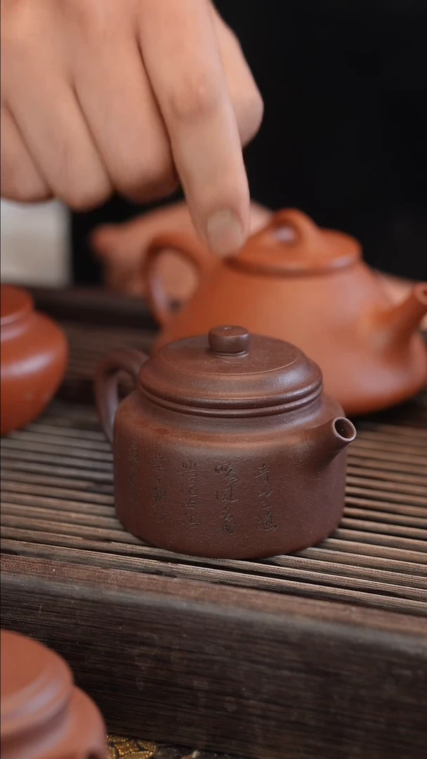 茶壶紫砂雕刻随机 150cc