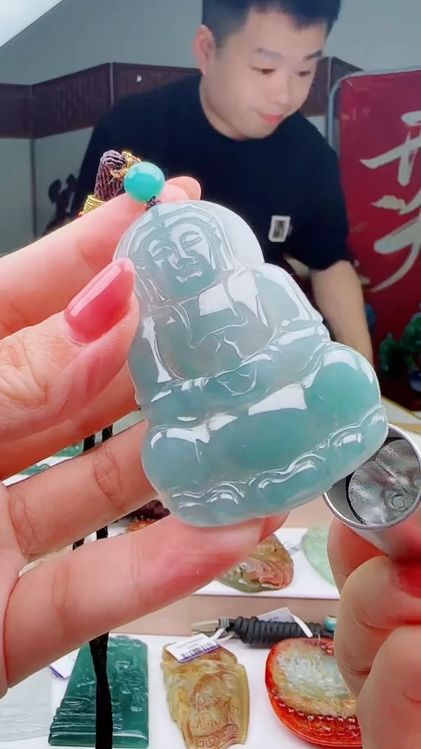 颈饰未镶嵌翡翠多样性发其一  大观音