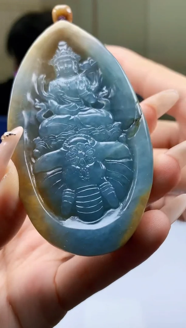 【闪购商品】定制翡翠未镶嵌5060ty-毛货挂件29