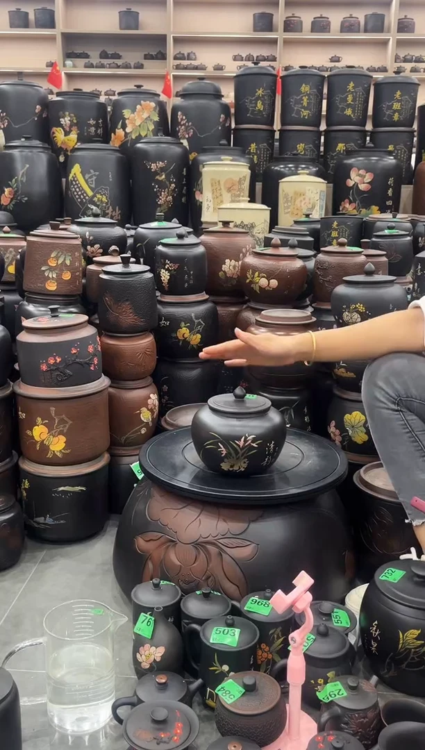 罐瑕疵茶叶罐  彩填小苹果   510