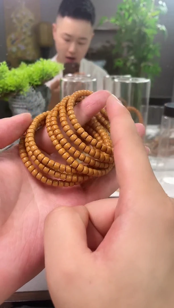 橄榄核手串5.2清水核尖单圈