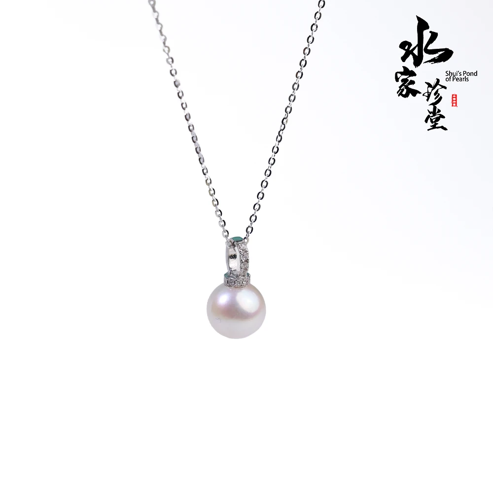 奶嘴扣 | 淡水珍珠吊坠9-10mmS925银经典百搭 XL0603
